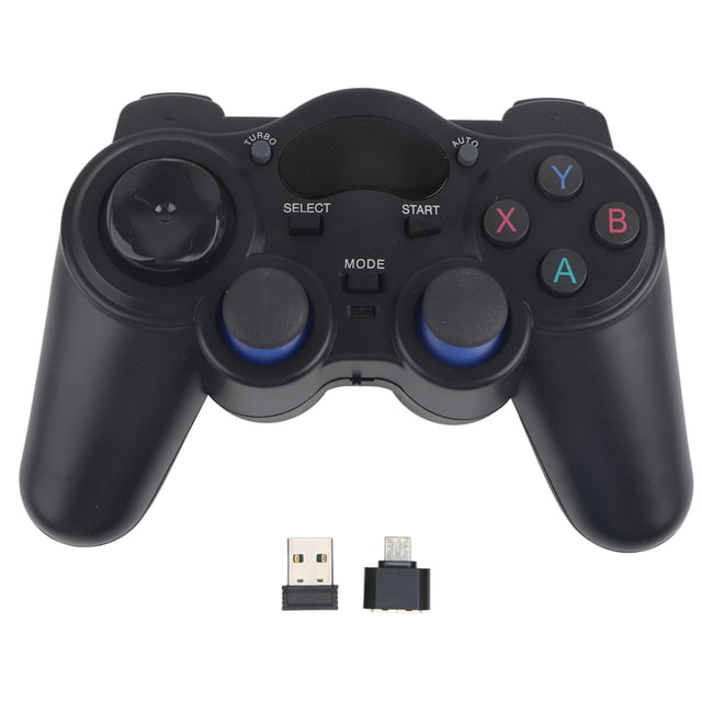 Mando inalámbrico con botones sensibles de 2,4 GHz, mando con palanca de mando de 360 grados para teléfono Android y televisión inteligente