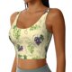 thumbnail image 2 of Balery Green And Purple Grapes Sujetadores deportivos con espalda cruzada para mujer, acolchados, sin costuras, de alto impacto, ideales para yoga, gimnasio, entrenamiento y fitness.-, 2 of 8