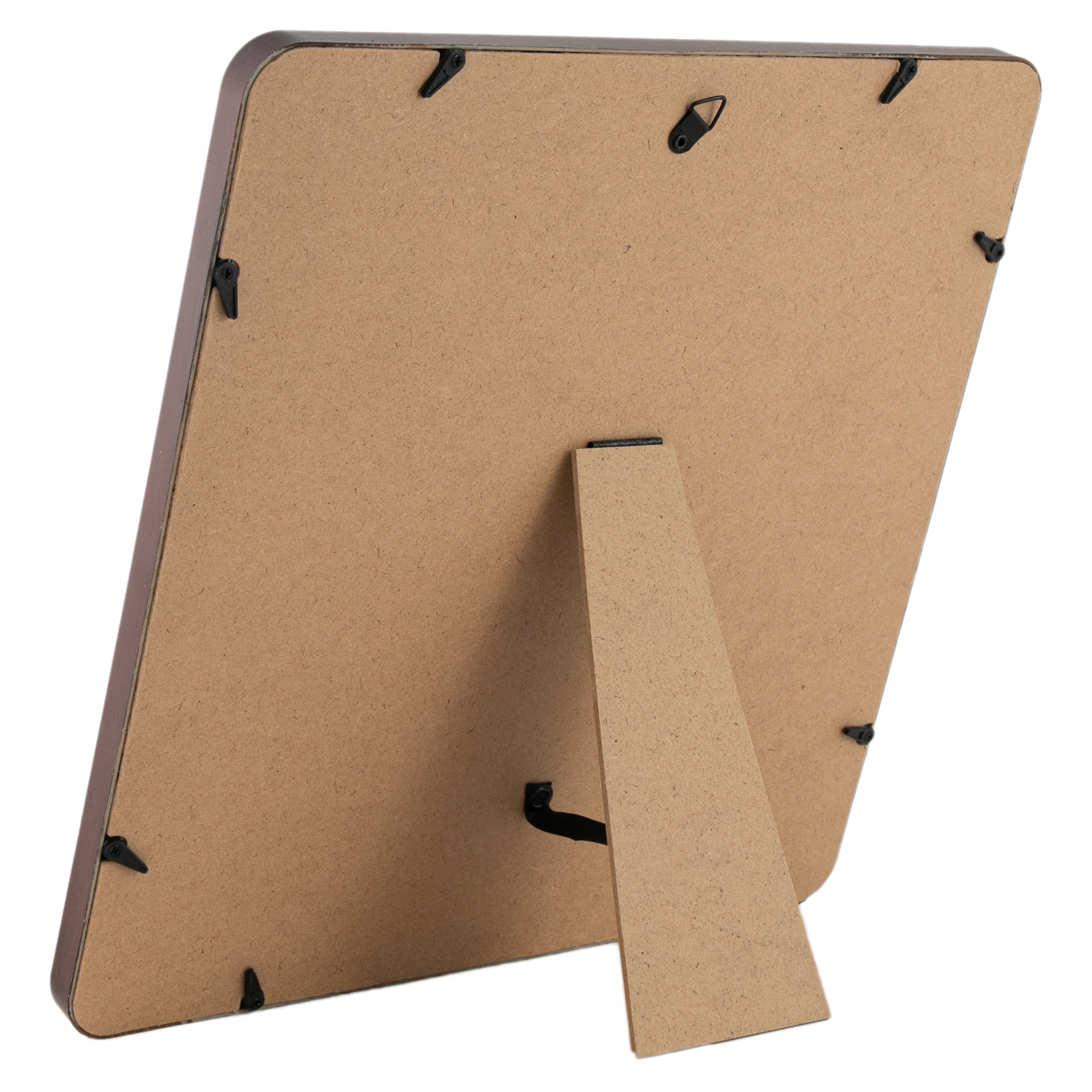 Mainstays – 5x5 Picture Frame – Brown Plastic Rounded Corners Matted Gallery Wall Photo Frame