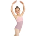 thumbnail image 2 of Xdegoge Kids Girls Sleeveless Ballet Dance Leotards Color Block Gymnastics Bodysuit Breathable Stretchy Dancewear Athletic Outfit Workout Active Playwear Tops For Children, 2 of 6