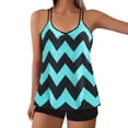 thumbnail image 2 of Warop Women's Printed Tankini Swimsuit Set with Wide Straps, Quick-Dry Fabric for Beach and Pool Vacation, 2 of 4