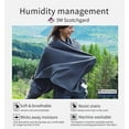 thumbnail image 3 of Litume Travel Blanket Lightweight and Breathable, 67 x 48 Soft Airplane Blanket for Travelers, Foldable Camping Sheet with Stuff Sack for Train, Camp, Traveling (Velvet), 3 of 7