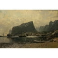 thumbnail image 2 of Adelsteen Normann 14x11 Gold Ornate Wood Frame and Double Matted Museum Art Print Titled - North Norwegian Coastal Landscape, 2 of 4