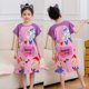 thumbnail image 1 of Pijamas infantiles de verano para niñas, lindos pijamas de manga corta con cuello redondo de dibujos animados, ropa de hogar holgada y delgada para niñas de talla mediana y niños mayores, 1 of 2