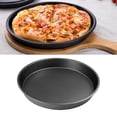 thumbnail image 4 of Bandeja para hornear pizza de 10 pulgadas, redonda, antiadherente, de acero al carbono., 4 of 7