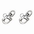 thumbnail image 1 of 2X Stainless Steel Swivel Shackle Quick Release Boat Anchor Chain Eye Shackle Swivel Snap Hook for Marine Architectural, 1 of 8