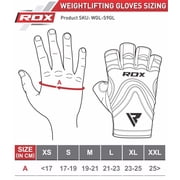 RDX Weight Lifting Gloves Gym Wrist Support Cow Hide Leather Fitness Exercise Bodybuilding Training