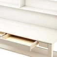 thumbnail image 3 of BALANBO Solid Wood Kids Desk with Hutch and Shelves, Study Computer Desk with Drawers, Extra Large Two Person Study Desk Writing Table, Student White Desk with Bookshelf for Bedroom,Study Room,White, 3 of 7