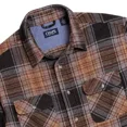 thumbnail image 4 of Chaps Men's Knit Flannel Shirt, Brown, L, 4 of 6