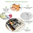 thumbnail image 5 of ENLOY 20 Piece Silverware Set Stainless Steel Flatware Cutlery Set Knife Fork Spoon Service for 4 Gold, 5 of 7
