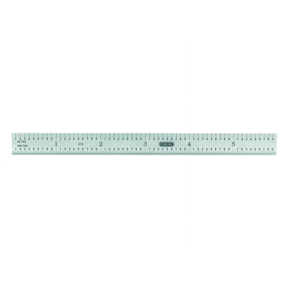 General Tools 616 Flexible Industrial Straight Edge Ruler, Stainless Steel