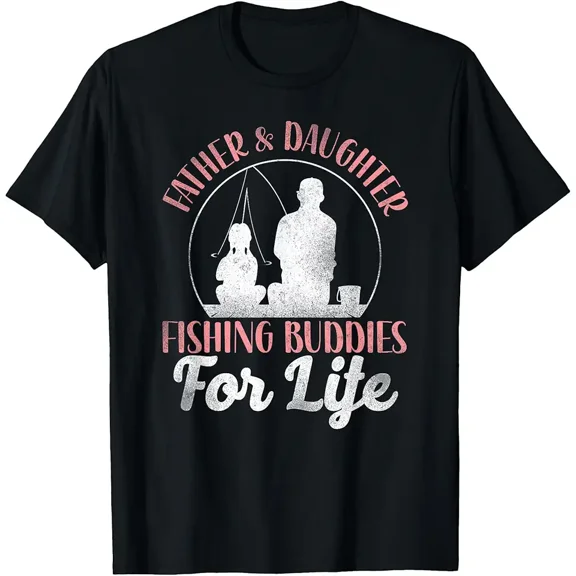 Fishing Buddies Dad Father Daughter T-Shirt