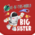 thumbnail image 4 of Inktastic Out of this World Big Sister Astronaut in Space Girls Baby Bib, 4 of 4