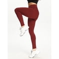thumbnail image 2 of FUTATA Women's Butt Lift Booty Yoga Fitness Running Pants High Waisted Tummy Control Elastic Leggings, 2 of 5