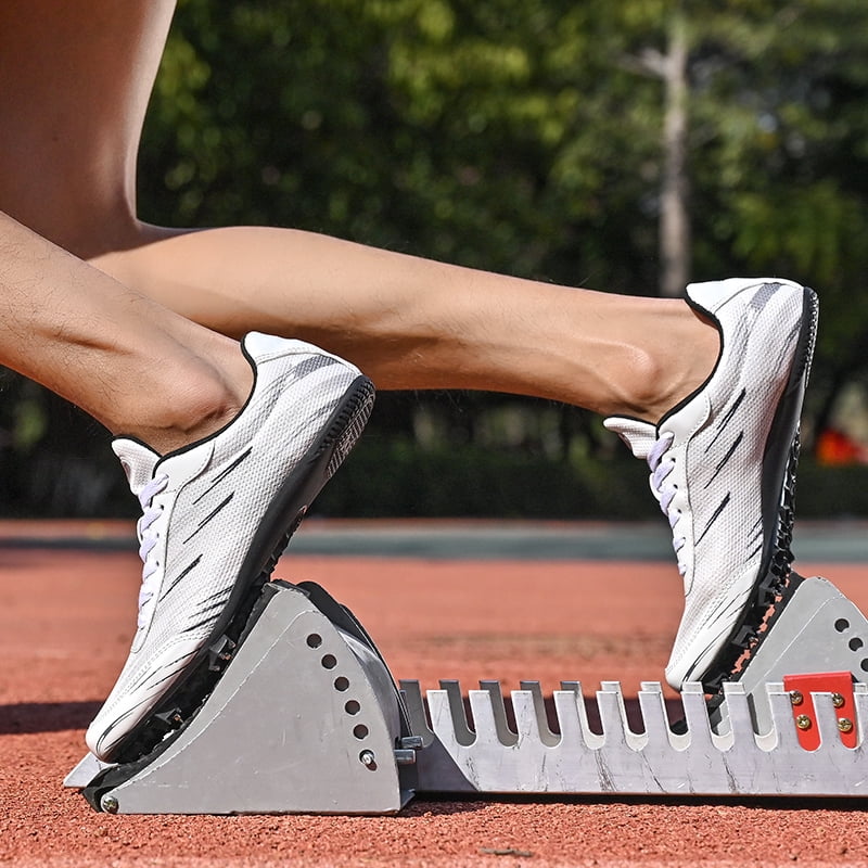 Track Spike Shoe for Men Professional Field and Track Shoes Breathable Running High Jump Racing Shoes