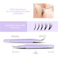 thumbnail image 3 of SIVOTE Pinces à Cils en Fibre pour Extensions de Cils, Lot de 5, Violet – Diamond Grip, 3 of 6