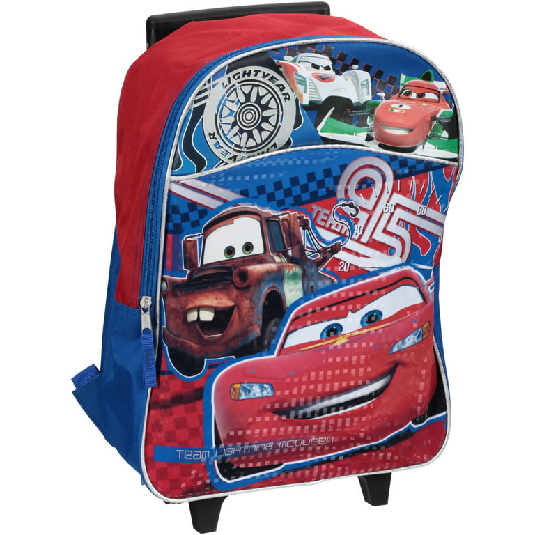 Disney Cars Boy's Girl's 16 inch School Backpack Bag One size, Black/Red