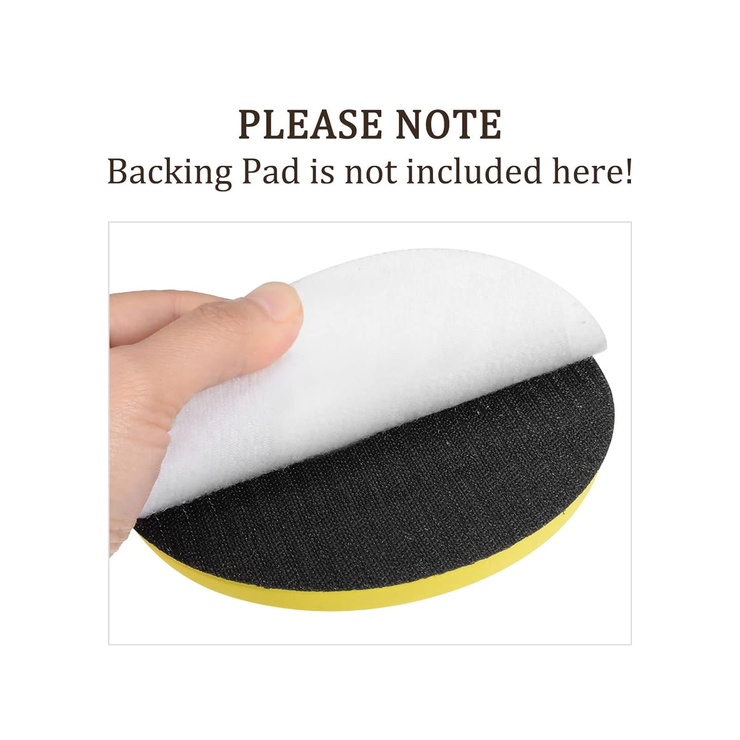 FRKSMD-50 Pcs Sanding Discs Hook and Loop Backing - [4 Inch x 80 Grits] Aluminum Oxide Sandpapers for Orbital Sander Round Sanding Papers