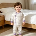 thumbnail image 2 of Emitonse Toddler Girls Clothes Toddler Pajama Set Long Sleeve Top For Toddlers Purple,Size 1-2 Years, 2 of 7