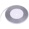 thumbnail image 1 of 25 yardas/rollo de cinta de satén de 7mm para decoración de fiesta, hogar, boda, envoltura de regalo (plata), 1 of 8