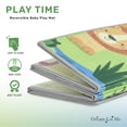 thumbnail image 4 of Dream On Me Play Time Reversible Baby Play Mat Foldable Extra Large Thick Foam Crawling Playmats for Toddlers Waterproof Portable Playmat Yoga/Picnic/Game Mat Indoor/Outdoor, Happy Animals Footprint, 4 of 6