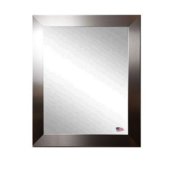 Rayne Large Flat Stainless Silver Wall Mirror