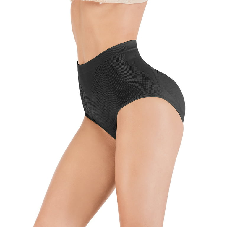 Women Seamless Butt Lifter Panty Hip Enhancer Waist Padded Tummy Control  Underwear Body Shaper, Black, 2XL/3XL