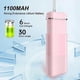 thumbnail image 2 of Oral Irrigator - 3 Modes Dental Water Jet 140 ml Tank 4 Nozzles, Pink, 2 of 5