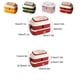 thumbnail image 4 of Inteprter Fiambrera Lovely Home Office School Compartimentos de doble capa Cajas de almacenamiento Bento Contenedor de comida para estudiantes Estuche de Cocina y Comedor Rojo L Inteprter HA069716-07, 4 of 6