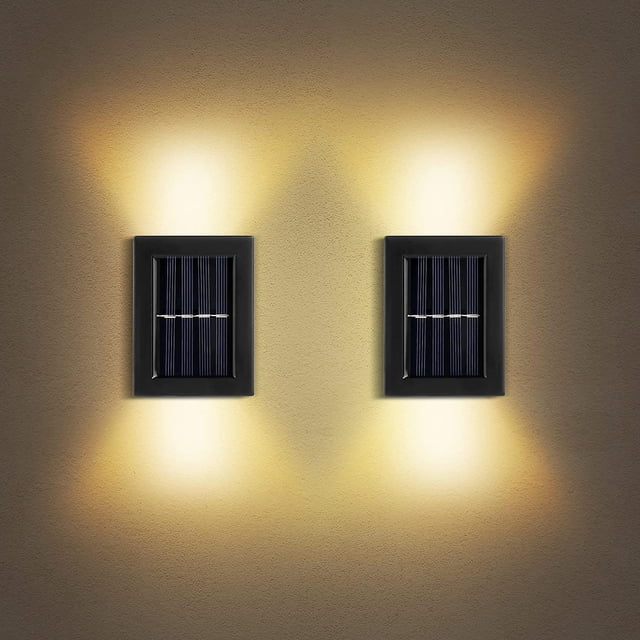 Solar Lights Outdoor, Solar Garden Wall Lights Wireless Waterproof, For Front Door, Backyard, Garage, Deck