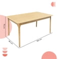 thumbnail image 4 of MESA DE COMEDOR 150X90 MADEIRA CHAPA ROBLE, 4 of 6