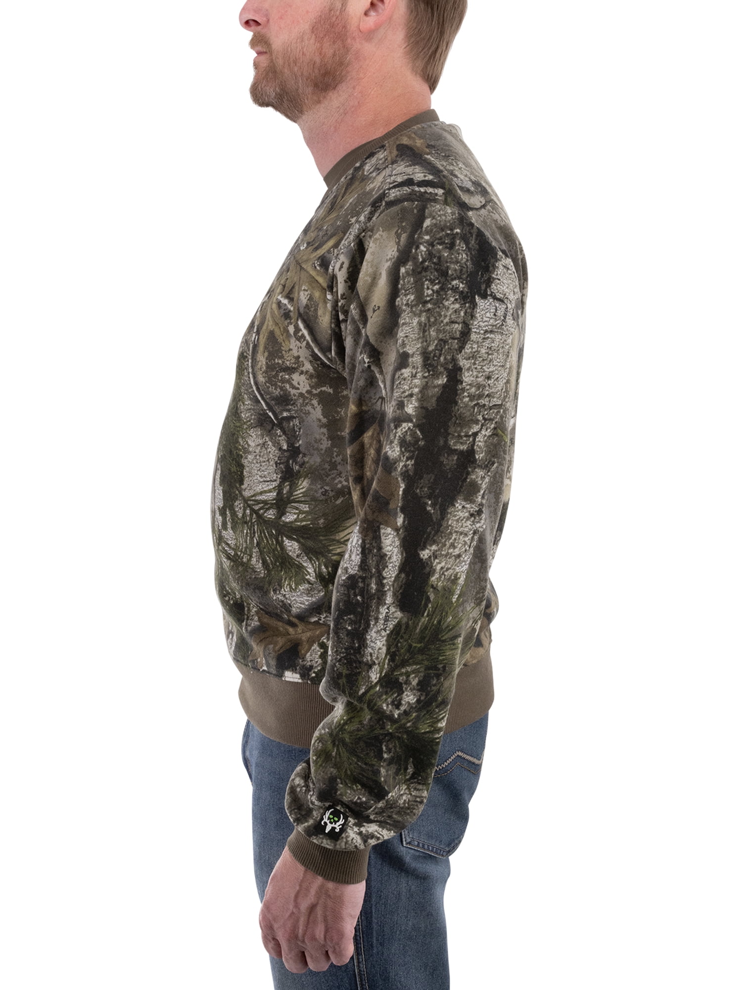 Bone Collector Camo CVC Crew Sweatshirt, S-3XL