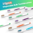thumbnail image 2 of Cepillo de dientes Frekare, paquete de 30 unidades, con fundas, para adultos y niños, 2 of 8