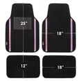 thumbnail image 4 of Universal Fit Galaxy13 Metallic Stripe Non-Slip Carpet Car Floor Mats - Full Set, 4 of 7
