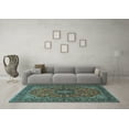 thumbnail image 3 of Ahgly Company Indoor Rectangle Persian Light Blue Traditional Area Rugs, 8' x 10', 3 of 4
