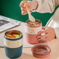 thumbnail image 3 of Stainless Steel Lunch Box With Spoon Bento Box Soup Cup Food Container Vaccum Cup For Kids School, 3 of 6