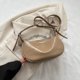 thumbnail image 4 of Bolso de cadena para mujer con cremallera Bolso de axila sólido de cuero PU de moda (Caqui), 4 of 8
