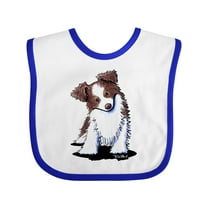Inktastic Australian Shepherd Boys or Girls Baby Bib