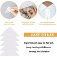 thumbnail image 5 of 200Pcs No Curl Collar Stays Collar Shaping Sticker White PVC Anti-Warping Edge Shaper Replaceable Invisible Non Wrinkle Stabilization Triangle Support Rack Sticker for Women Dress Shirts Gift 1set, 5 of 9