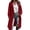 Wine, variant on Women's Long Wool Blend Coat, Solid Color Notch Lapel Overcoat, Midi Length Trench Coat Alternative, Classic Workwear Coat, Fall Winter Jacket Green M