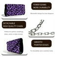 thumbnail image 4 of TSOVTHRID Purple Leopard Print Womens Clutch Purses Ladies Evening Handbags Leather Envelope Bag for Women Wedding Party Cocktail Prom with Detachable Chain, 4 of 7