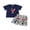 Blue Crayfish, variant on BemeyourBBs Toddler Baby Boy Summer Outfits Infant Baby Boys Clothes Cute Crayfish Lobster Sailboat Embroidery Short Sleeve T Shirt Tops and Pockets Plaid Shorts Set