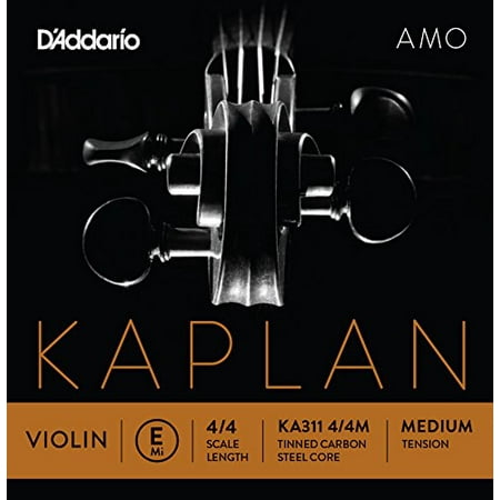 Kaplan Amo Violin E String, 4/4 Scale, Medium