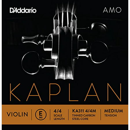 Kaplan Amo Violin E String, 4/4 Scale, Medium