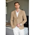 thumbnail image 3 of COOFANDY Mens Sport Coat Slim Fit Two Buttons Blazer Casual Suede Suit Jacket, 3 of 6