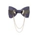 thumbnail image 1 of Jumpingount Bowknot Pajarita Hecha a mano Moda Metal Alas doradas Accesorios de joyería Decoración Anfitrión Boda Novio Negro H3112-2 Accesorios de disfraces Gris H3112-4 Jumpingount  AP009821-04B, 1 of 6