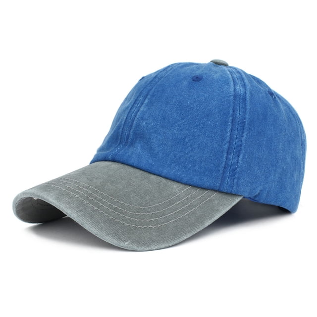Prix Réduit, Chapeau de Golf de Baseball, Profil Bas, Hommes Femmes, Non Structuré, Confortable, Respirant, Ajustement Universel, Polyvalent, Quotidien, Couvre-Chef Confortable et Stylé/coton, Bleu, Sopatenor