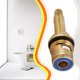 thumbnail image 4 of Matsuzay Cartucho de disco de cerámica de latón resistente a la oxidación para válvulas de grifo de baño y ducha Cartucho de disco de Accesorios de baño Azul, 4 of 6