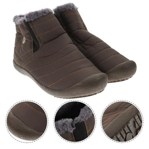 COSMOBETTY 1 Pair Winter Boots for Men Green Color Waterproof and Warm for Snowy