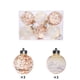 thumbnail image 1 of 6-Piece 6cm Transparent Painted Gold Glitter Ribbon Christmas Ornaments Set, 1 of 6